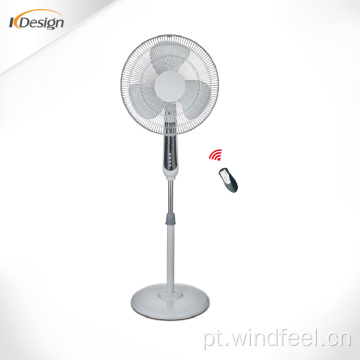 Ventilador móvel de pedestal grande ao ar livre de 16 polegadas Ventilador de pé de alta velocidade de alta velocidade com controle remoto e temporizador